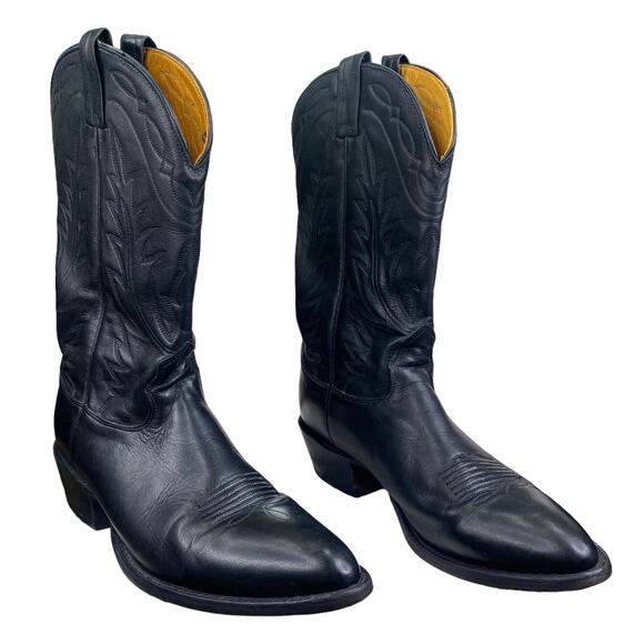 Nocona Mens Narrow Black Leather Western Cowboy Boot Size US 11 B main image 5